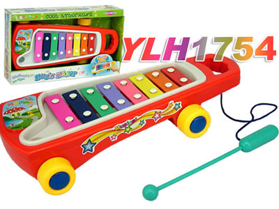 仿真樂器與拖車敲琴 YLH1754兒童益智科教玩具的寓教于樂體驗